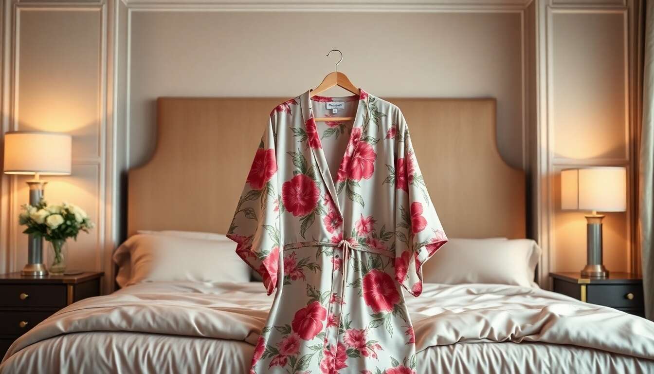 Avis sur la nuisette kimono Prettystern en soie fleurie