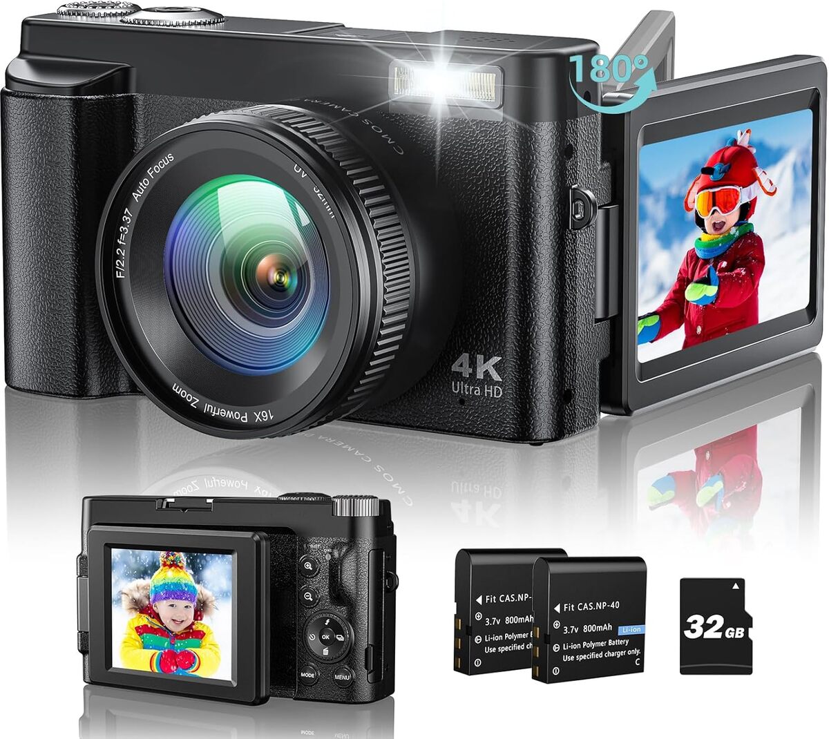 Test de l'appareil photo numérique 4K pour débutants