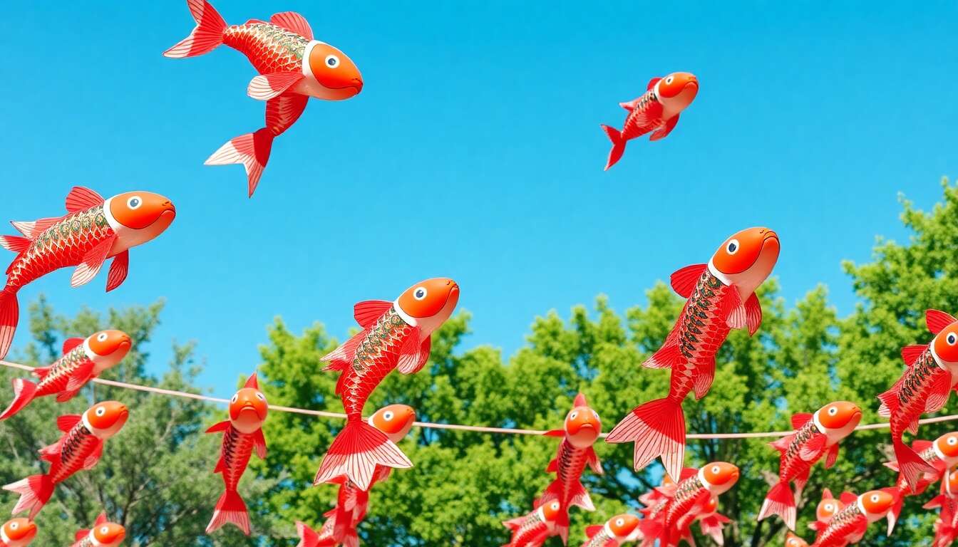 Koinobori : la tradition japonaise des carpes volantes