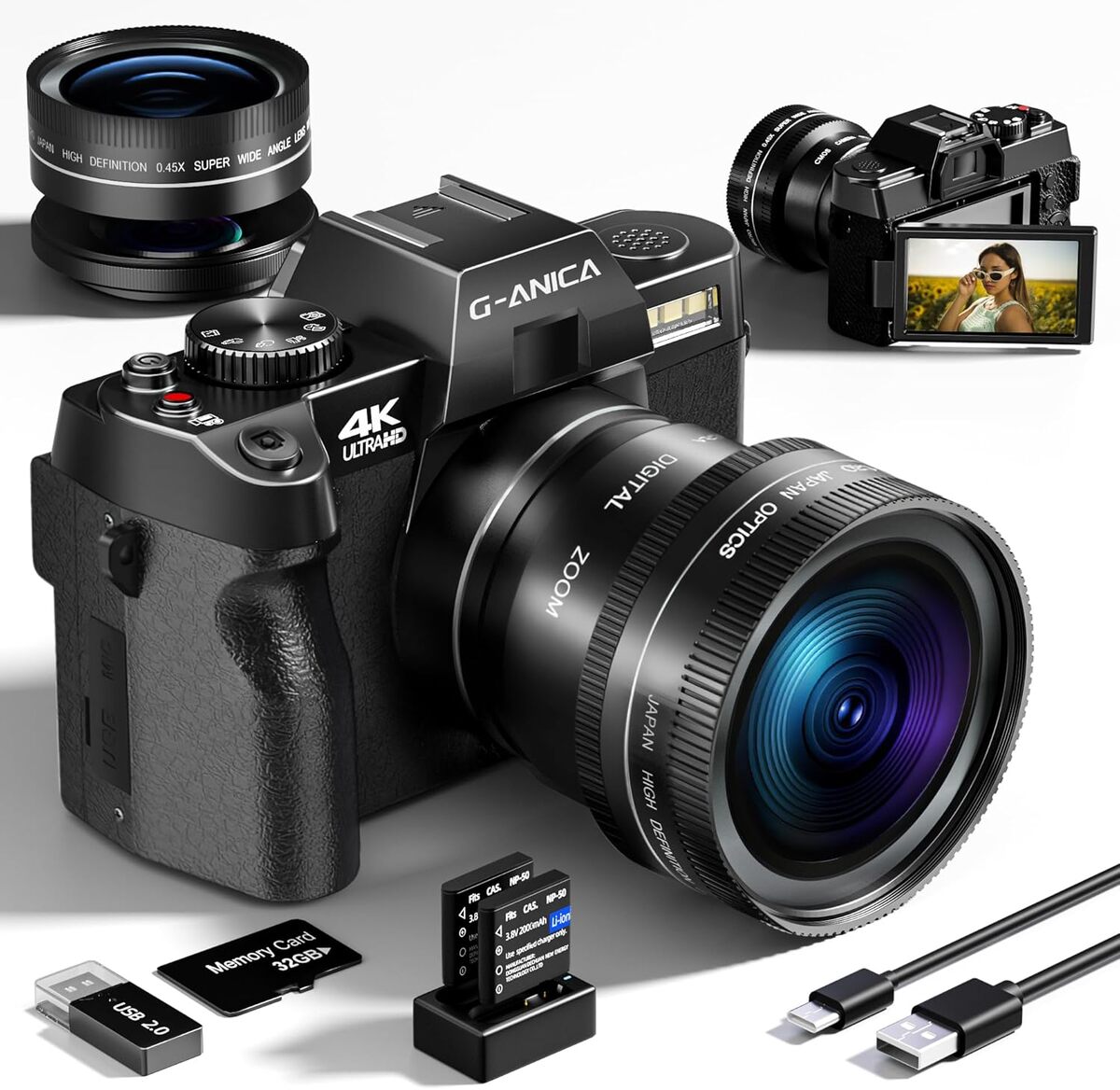 Test : appareil photo G-Anica 48MP pour débutants