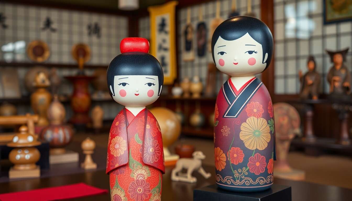 Les poupées kokeshi : histoire et traditions japonaises
