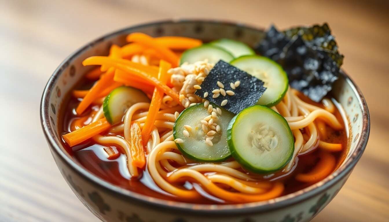 Recette : ramen Froid Hiyashi Chuka - Fraîcheur Japonaise