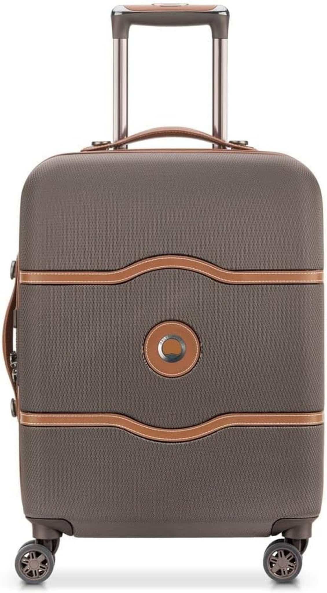 Test de la valise cabine rigide Delsey Paris Chatelet Air 55 cm chocolat