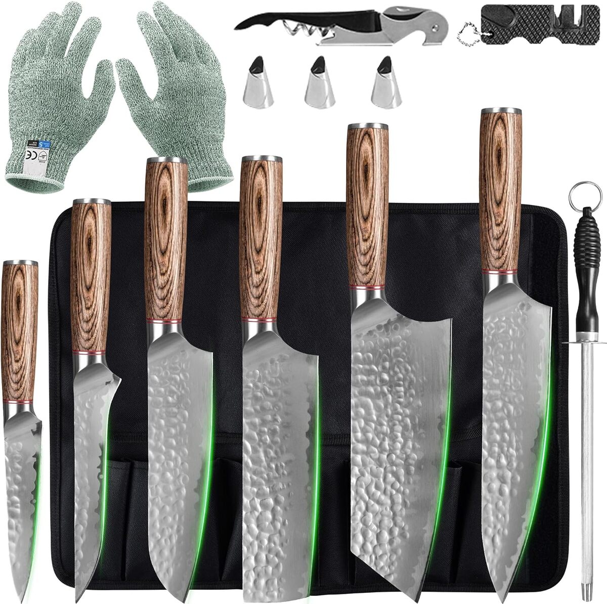 Test du set de couteaux japonais FULLHI 13pcs