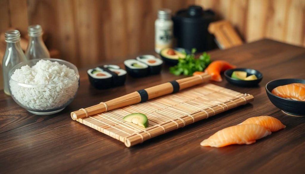 Tapis en bambou : l'outil pour rouler vos futurs sushis