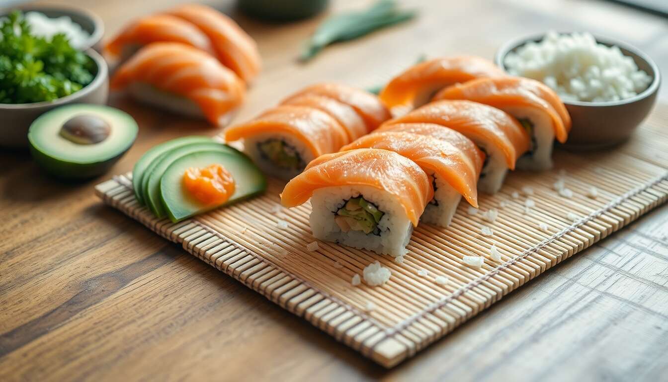 Le tapis en bambou : incontournable du sushi