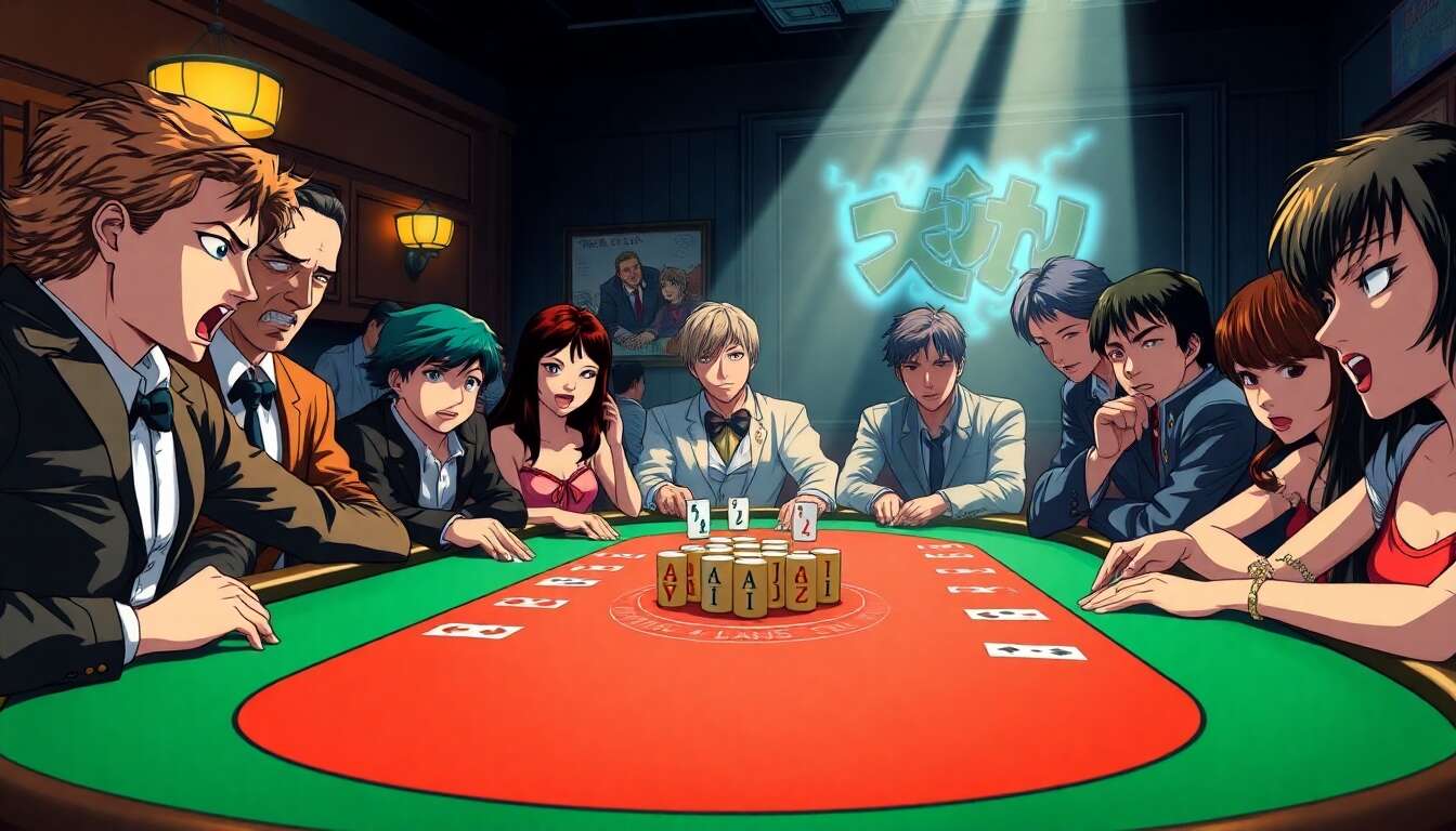 Les classiques des mangas sur le th&egrave;me du casino