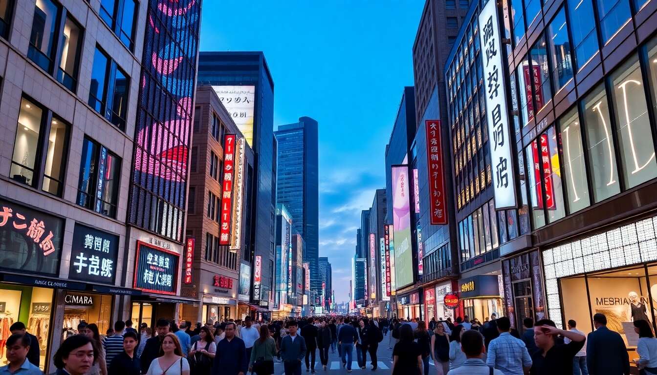 S'&eacute;merveiller devant le luxe de ginza