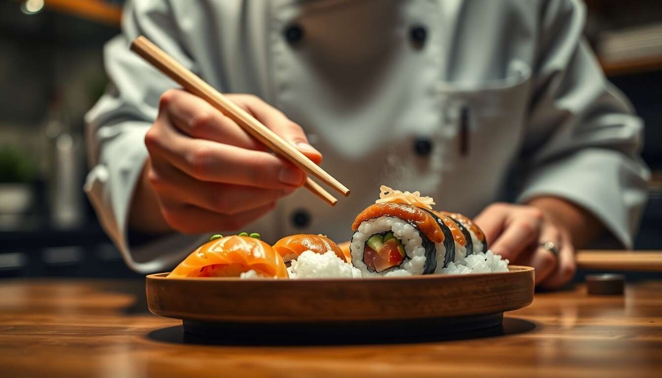 Techniques d'utilisation des pinces pour des nigiris parfaits