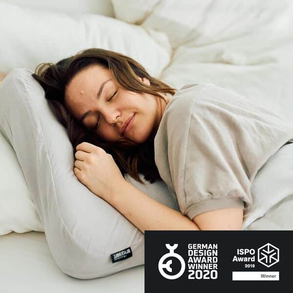 BLACKROLL® Recovery Pillow en Set avec Housse Climate supplémentaire - Oreiller orthopédique (Soutien de la Nuque) en Mousse à mémoire de Forme en Viscose - Made in Germany