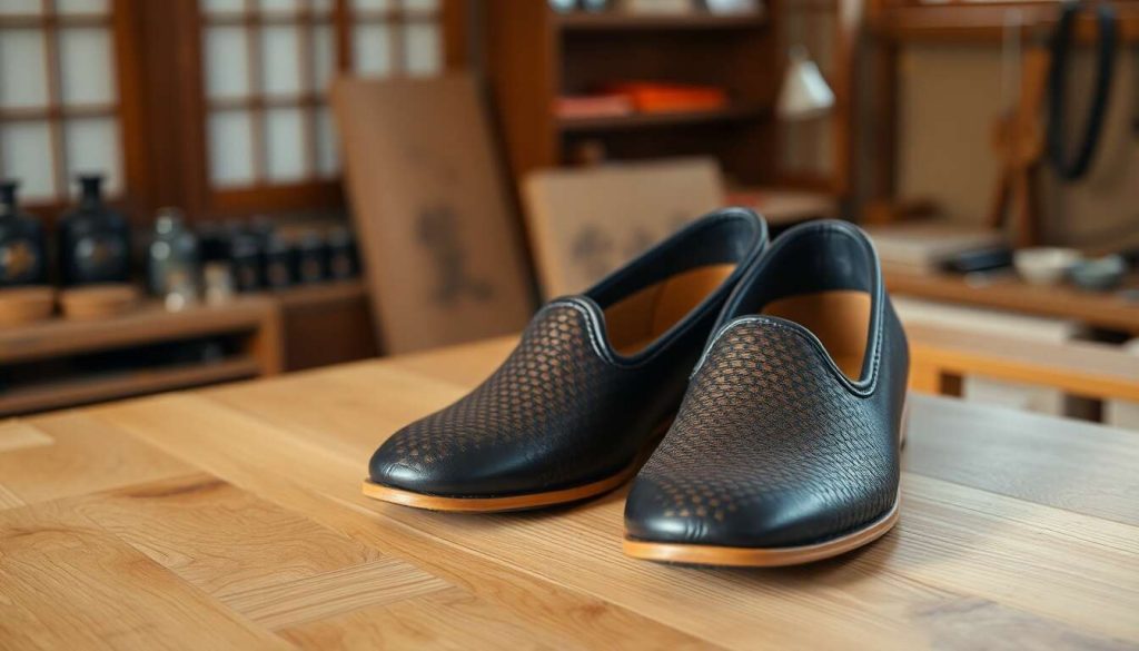 Chaussures artisanales japonaises alliant tradition et modernité