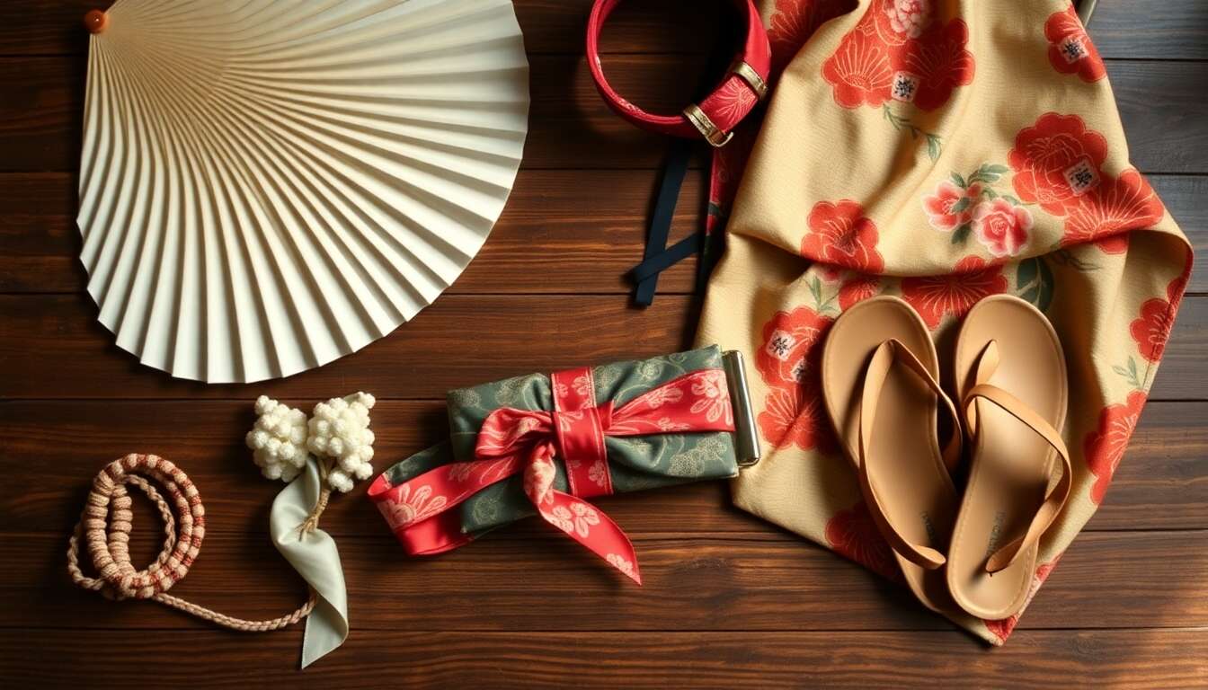 Les accessoires incontournables d'une tenue japonaise