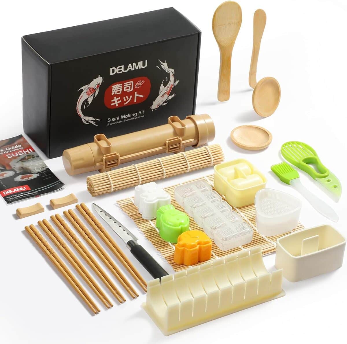 Test du kit de fabrication de sushis Delamu 27 en 1 : outil idéal parent-enfant