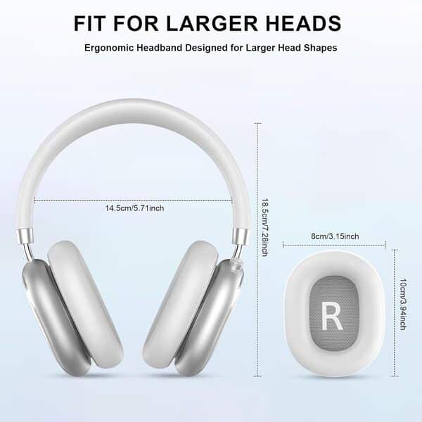 T-fun NC95 Casque sans Fil à Réduction de Bruit Hybride, Molette de Réglage,Bluetooth 5.3,Mode Transparence,65 Heures de Lecture, Contrôle par Application pour Les Voyages/Le Travail