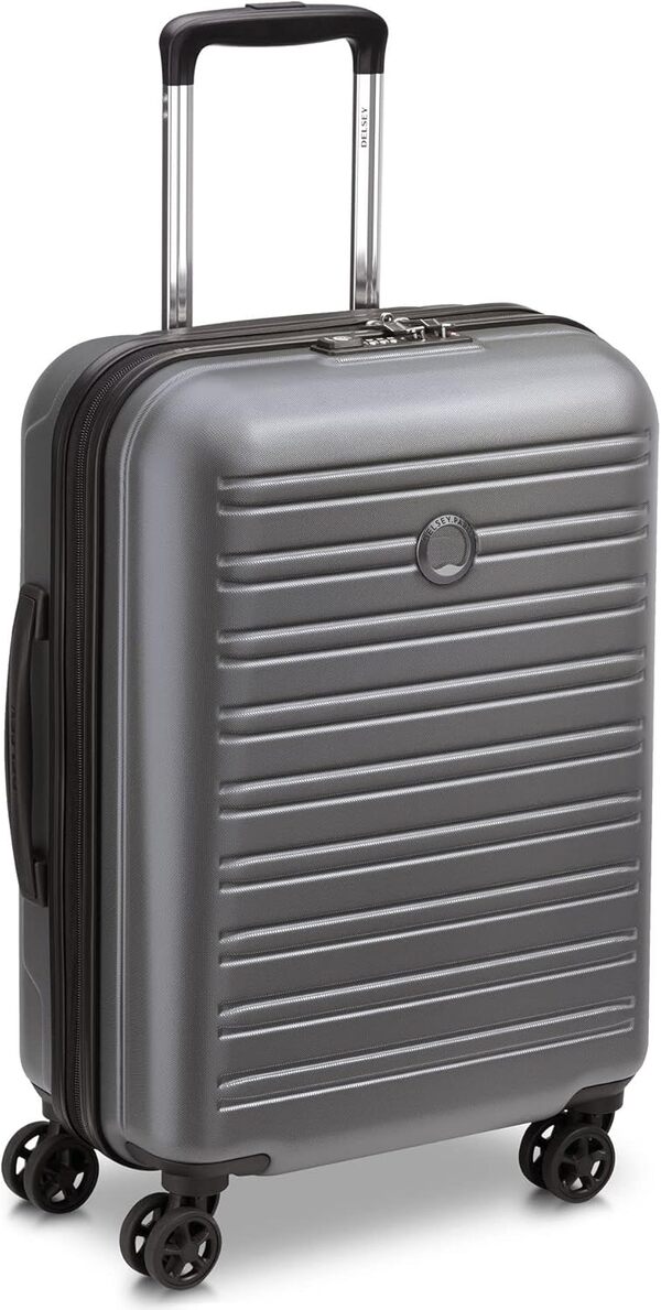 DELSEY Paris - SEGUR 2.0 - Valise Cabine Rigide Slim - 55x40x20 cm - 35 litres - S - Gris