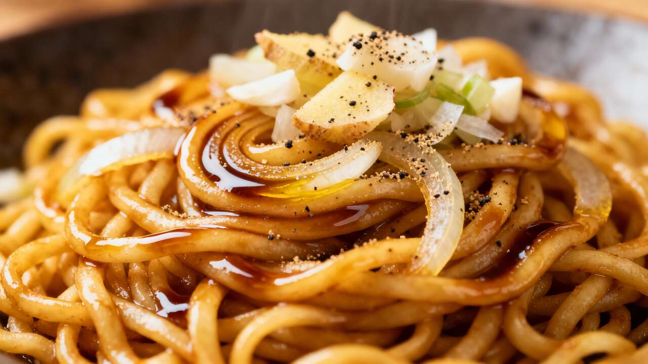 Recette traditionnelle : yakisoba, nouilles sautées japonaises
