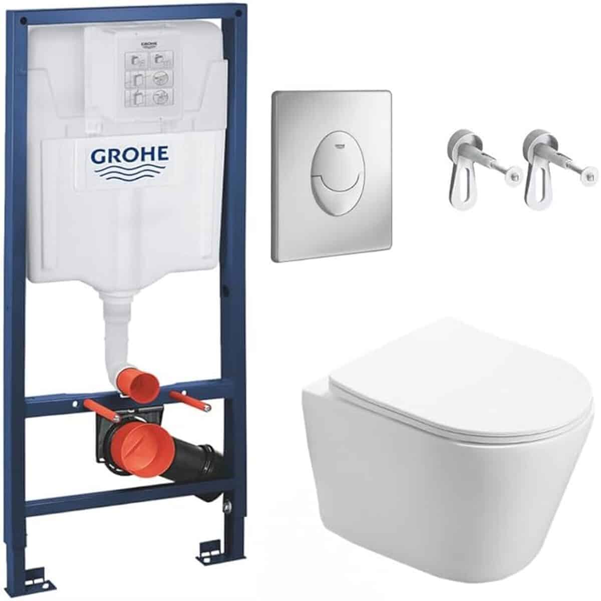 Test WC suspendu Grohe SAT : pack complet sans bride ούτε