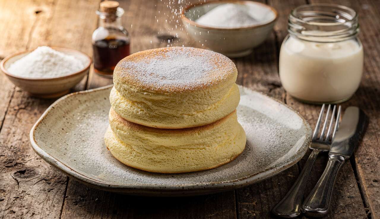 Recette de pancakes soufflés japonais moelleux