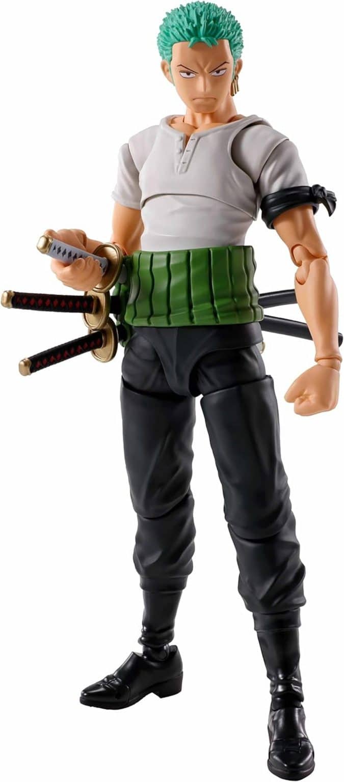 REOZIGN Figurine d'Action Roronoa Zoro, Yama Zoro 22 cm/8,7 Pouces en PVC, Modèle de Personnage, Décoration pour Fans d'Anime, Cadeau de Collection