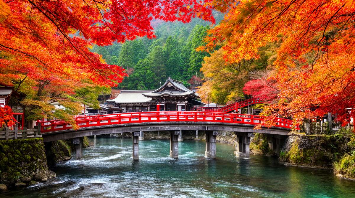 Explorer le parc et le pont sacr&eacute; shinkyo