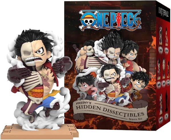 Mighty Jaxx Freeny’s Hidden Dissectibles : One Piece Série 6 (édition Luffy Gears) | Boîte scellée, 6 pièces, ne Contient Aucun doublon | Figurines à Collectionner Blind Box