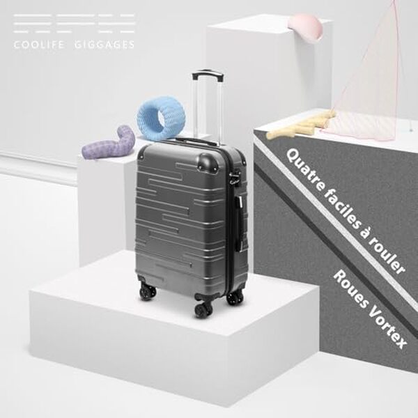 Découvrez notre test complet de la valise Coolife grande taille dotée d'un cadenas TSA et de 4 roulettes pivotantes. Analyse de la résistance, de la praticité et du design de cet allié de voyage.