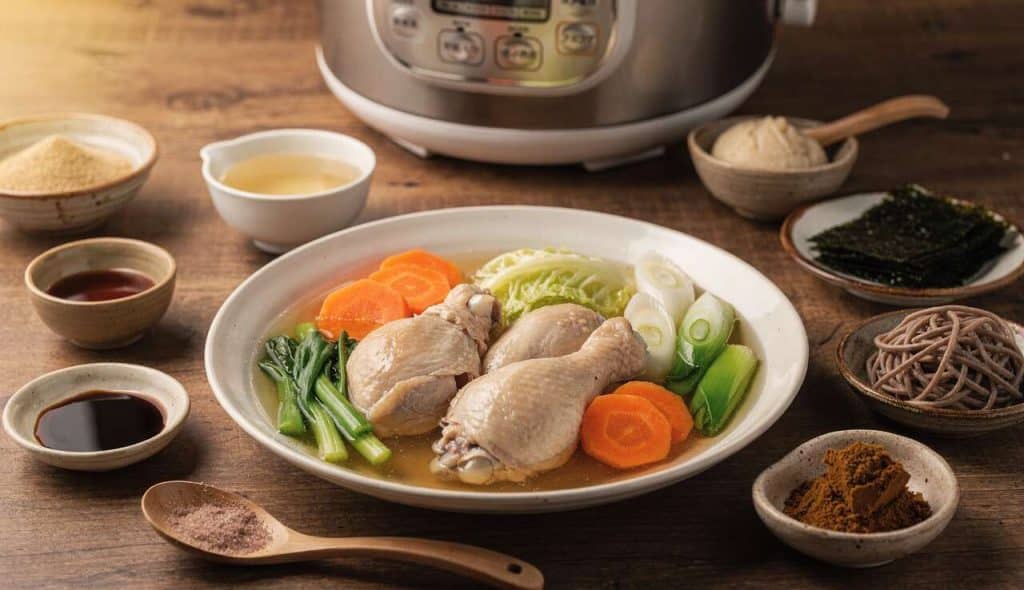Recette de pot-au-feu de poulet à la japonaise au cuiseur à riz : idées savoureuses et astuces
