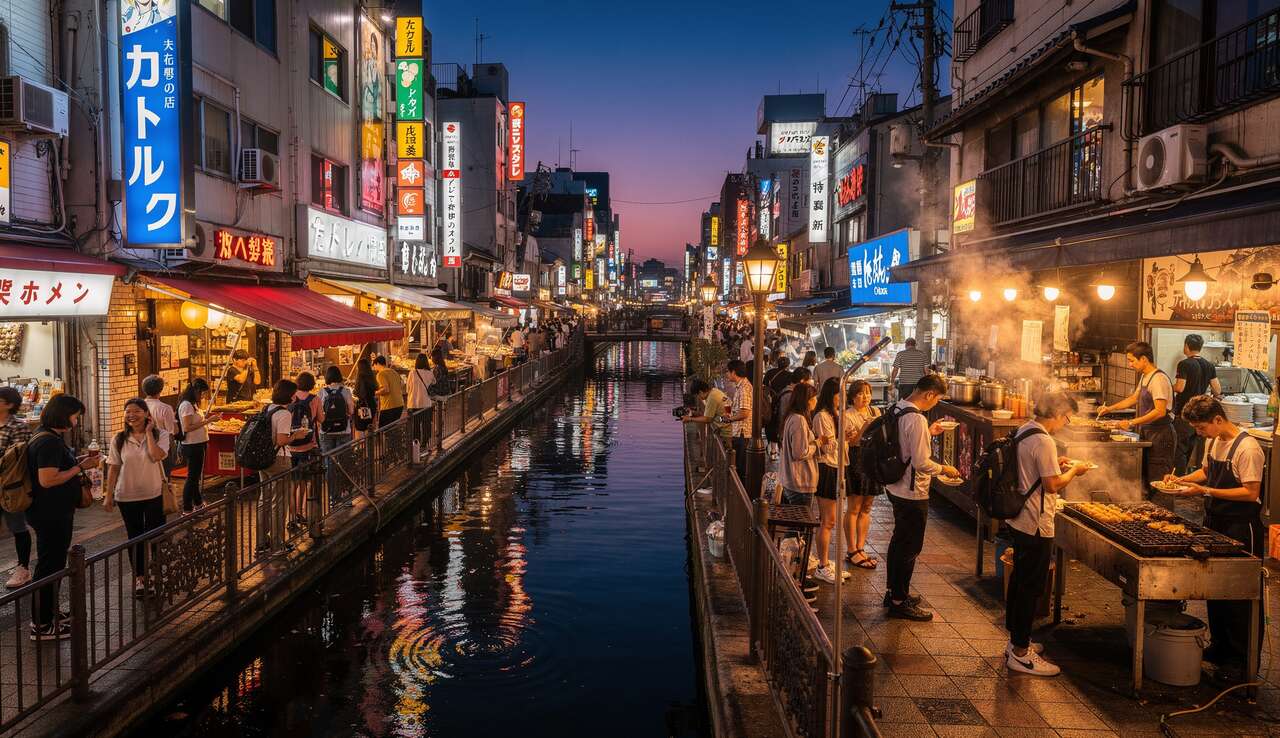 Itinéraire jour 1 : dotombori et quartier namba Itinéraire jour 1 : dotombori et quartier namba