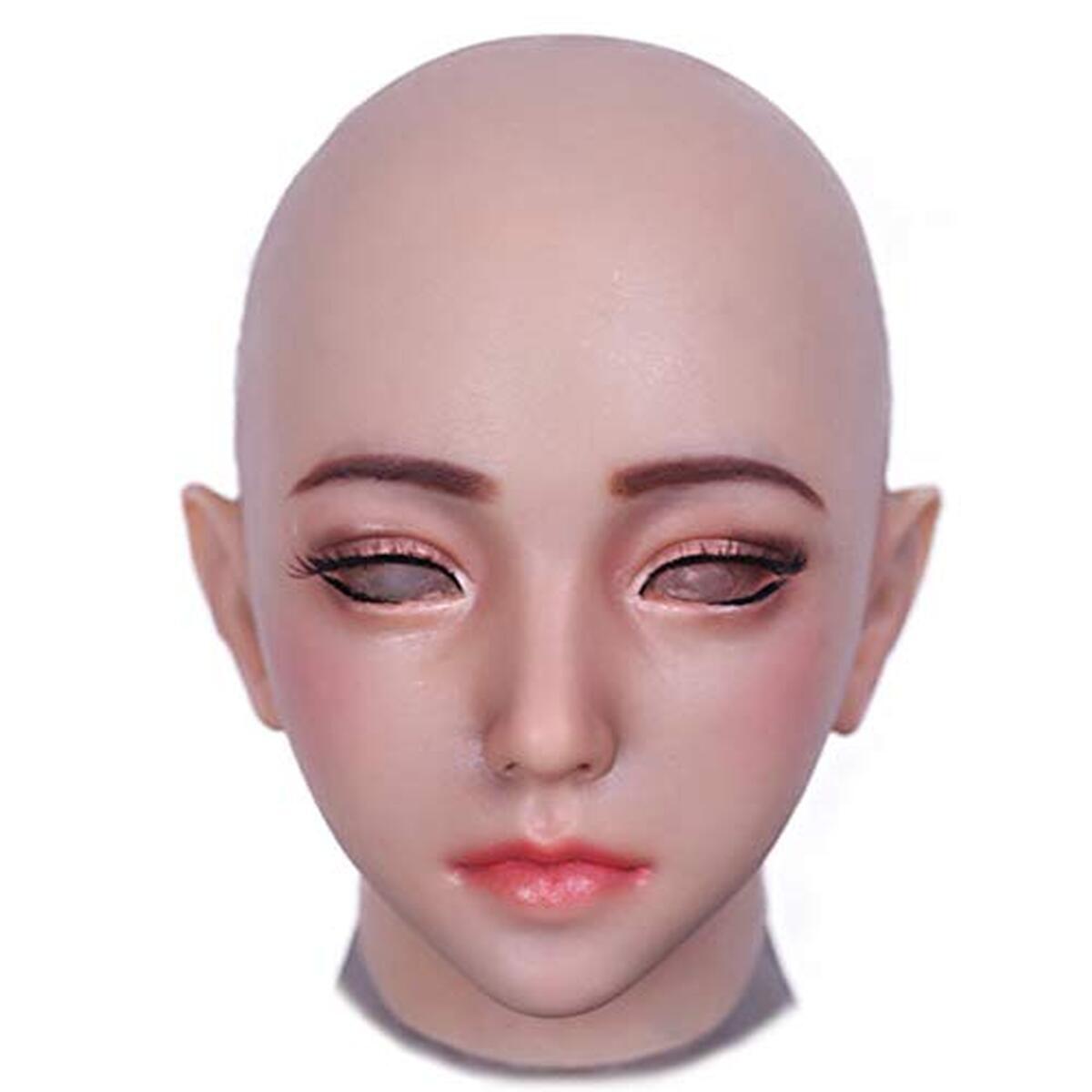 Essai du masque réaliste en silicone LCUPPON pour cosplay et travestis