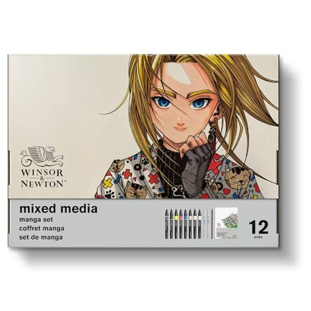 Test du coffret manga Winsor & Newton Mixed Media