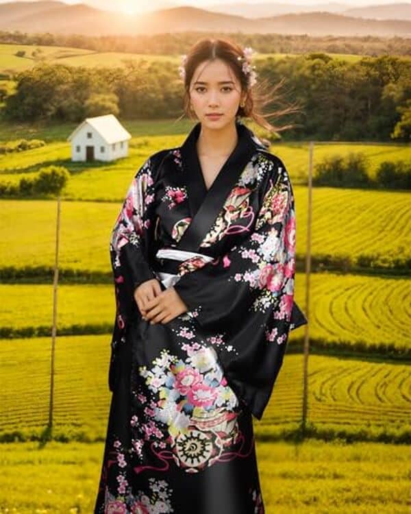 Découvrez notre avis détaillé sur l'ensemble robe geisha pluLon. Élégance et raffinement en satin à porter en toute occasion.