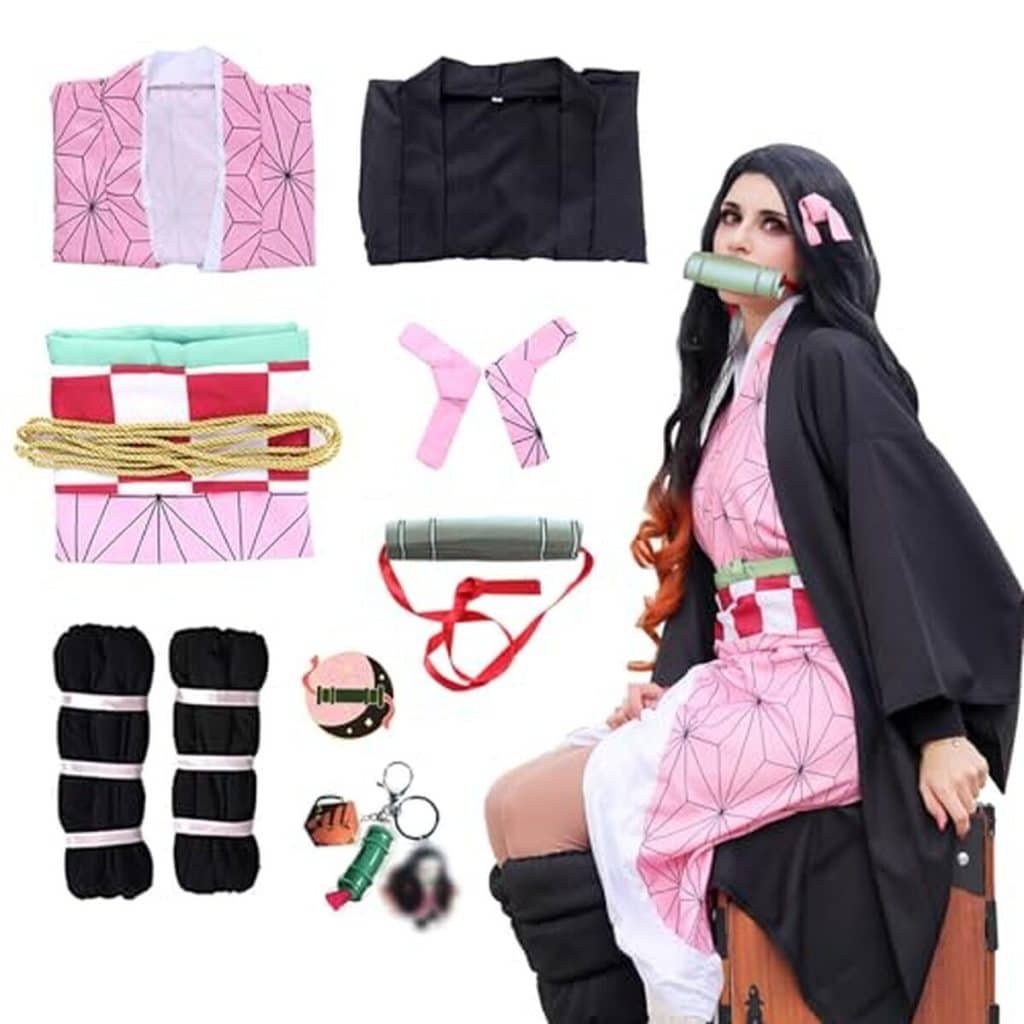 Avis sur le costume japonais Solorass Nezuko Tanjirou Shinobu : kimono, accessoires et plus