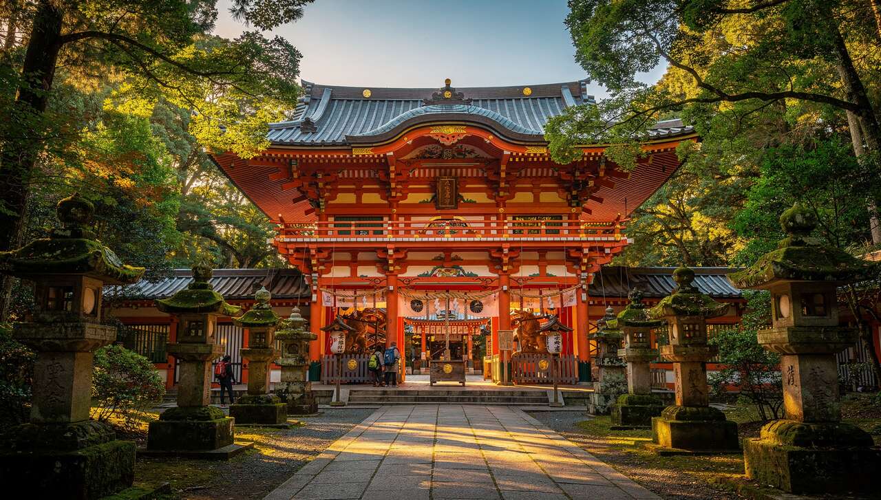 Sanctuaire tamukeyama hachiman-gū à nara : guide touristique et visites incontournables