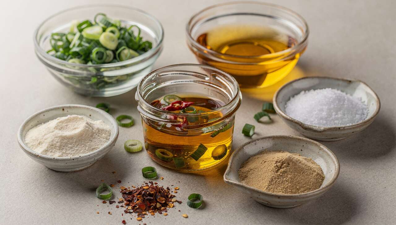 Huile aromatique aux oignons verts : recette japonaise savoureuse