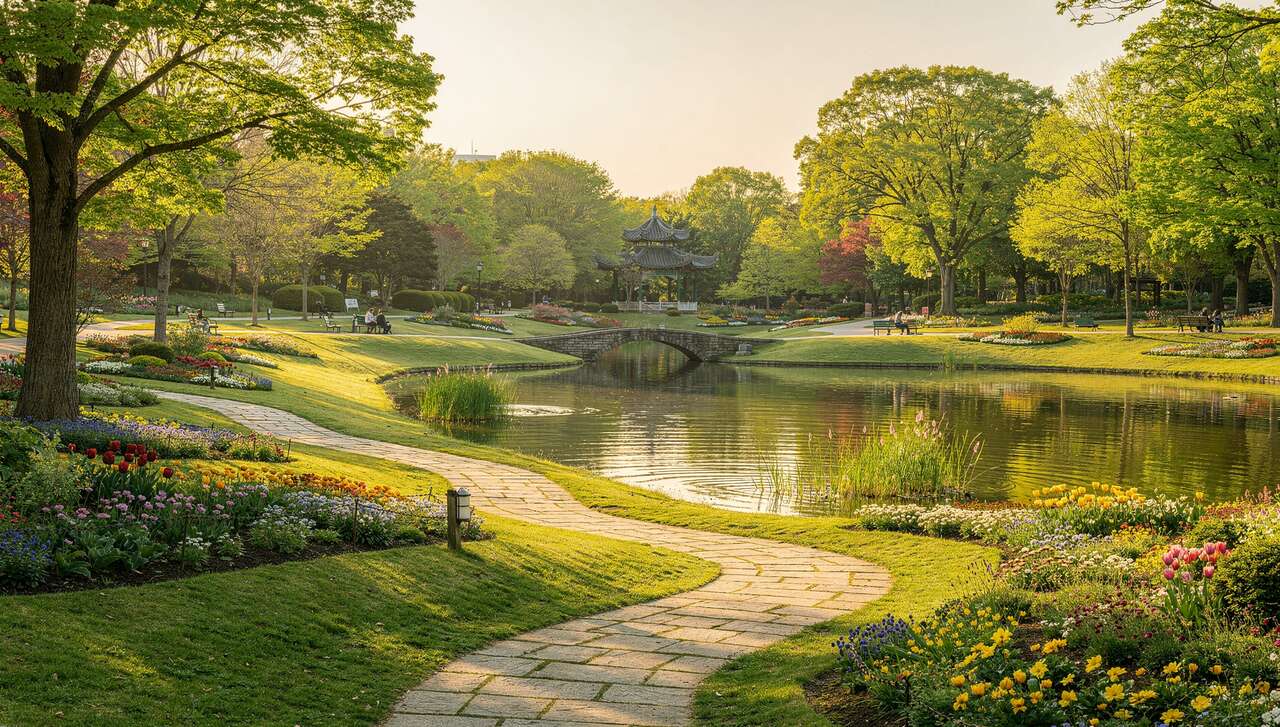 Parc tsurumi ryokuchi à osaka : nature et détente
