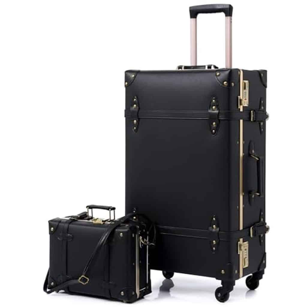 Avis : ensemble valise vintage Urecity avec verrouillage numérique 4 roues