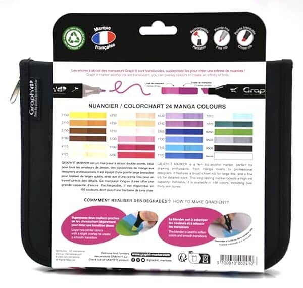 Découvrez notre test détaillé de la trousse GRAPH'IT 24 marqueurs alcool double pointe : qualité, performance et prix. Avis complet pour artistes et professionnels. 