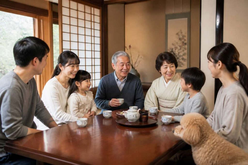 Les membres de la famille en japonais