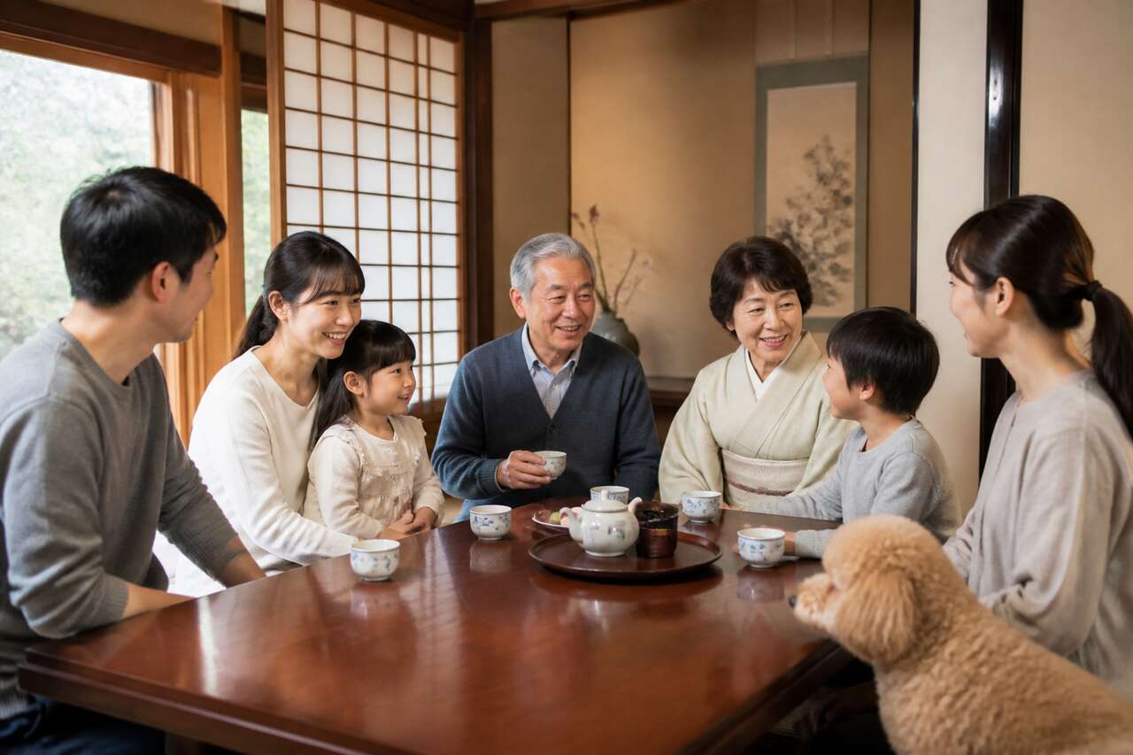 Les membres de la famille en japonais