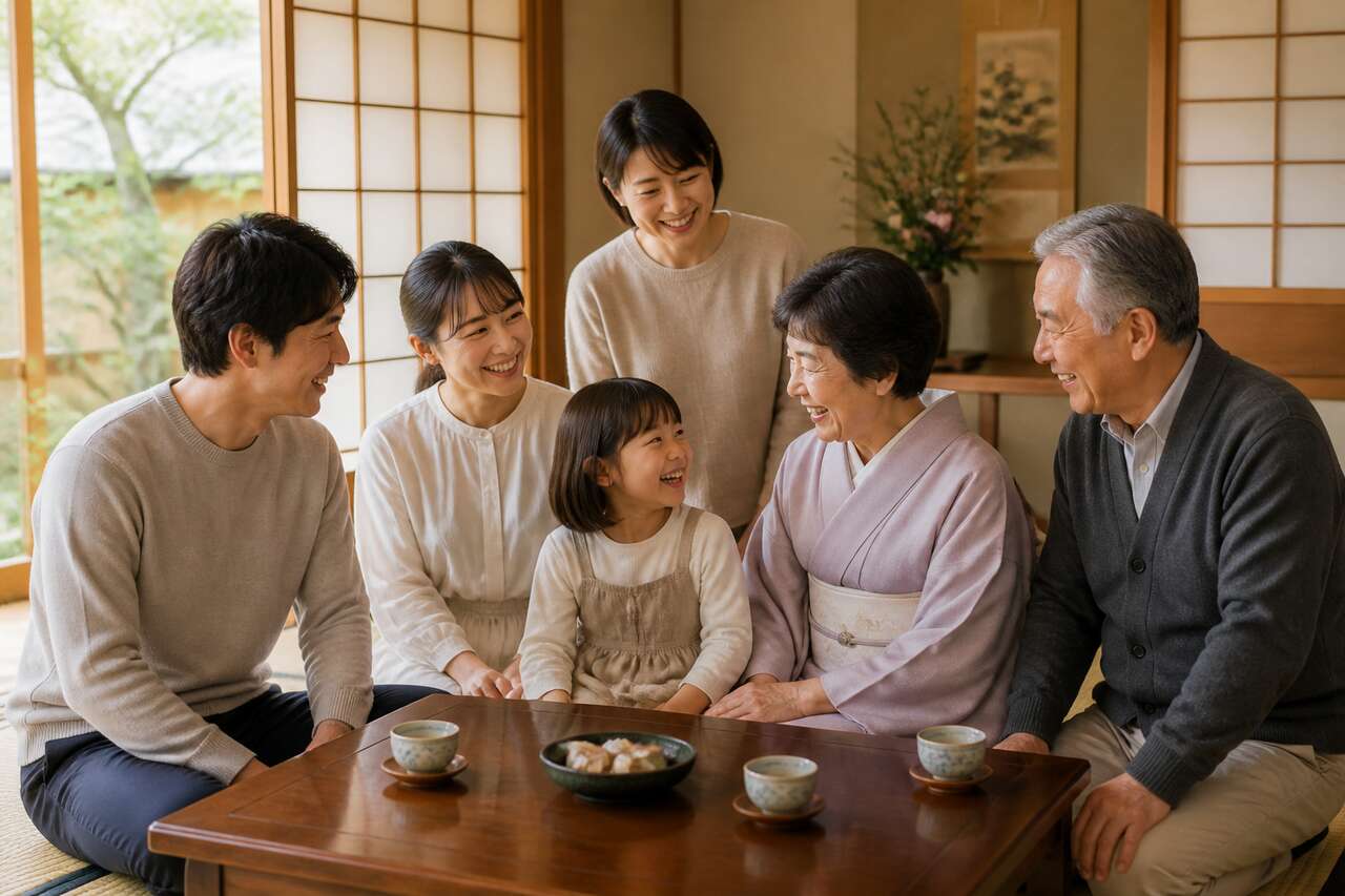 La famille élargie en japonais