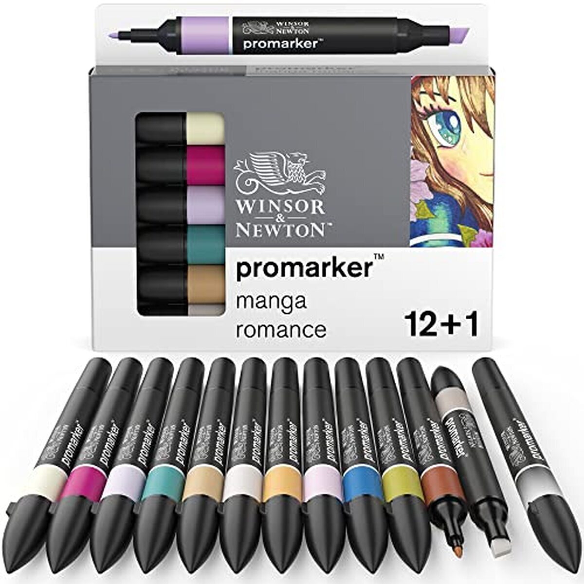Test du set W&N Promarker x12+1 : manga romance