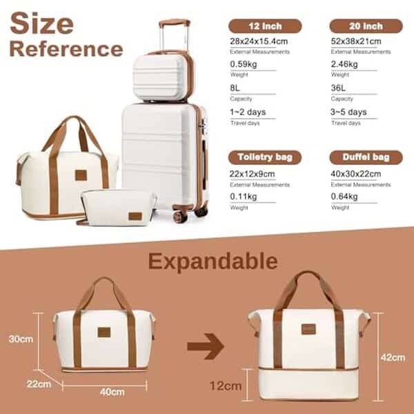 Découvrez notre test détaillé du set de 4 valises Kono blanc crème : qualité, design et fonctionnalités pour vos voyages en famille. 