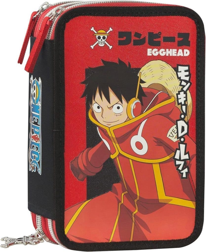 Test de la trousse scolaire franco cosimo panini one piece à 3 compartiments