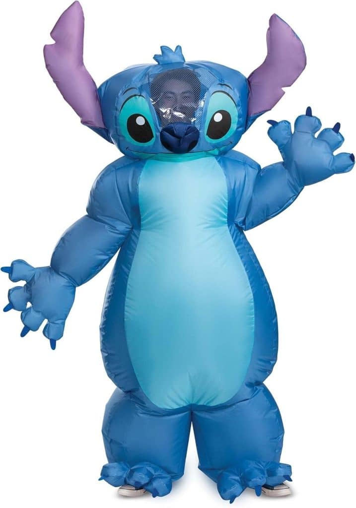 Test du déguisement gonflable Disguise Stitch adulte standard